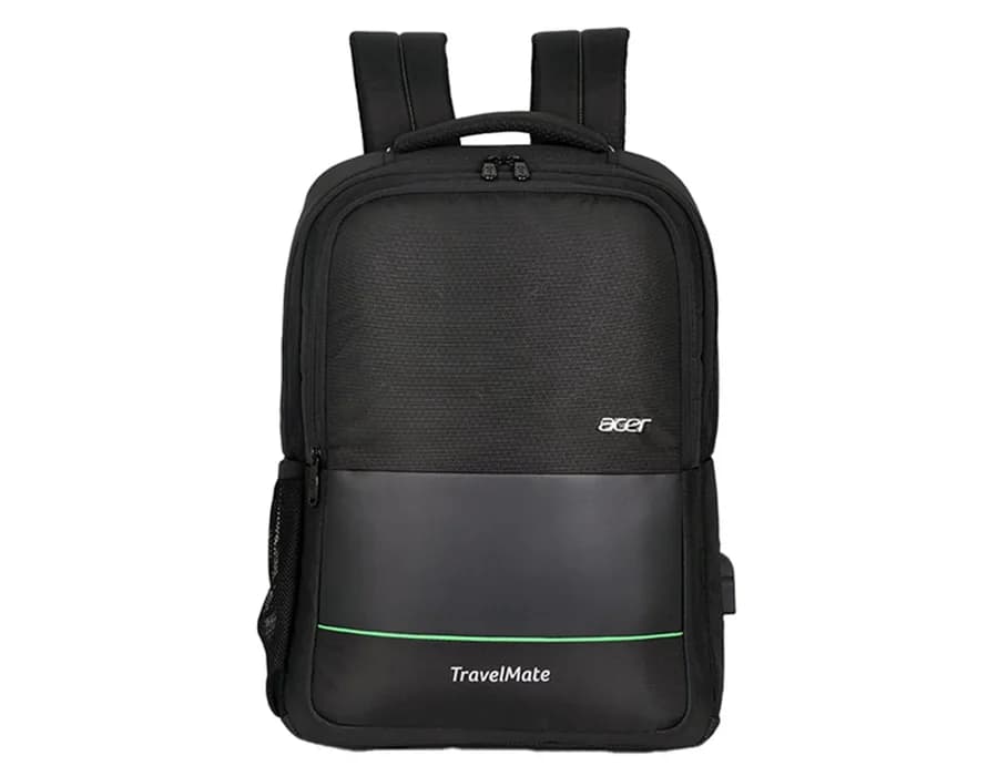 Acer Commercial Backpack ( Premium Black with Embossed Design )
