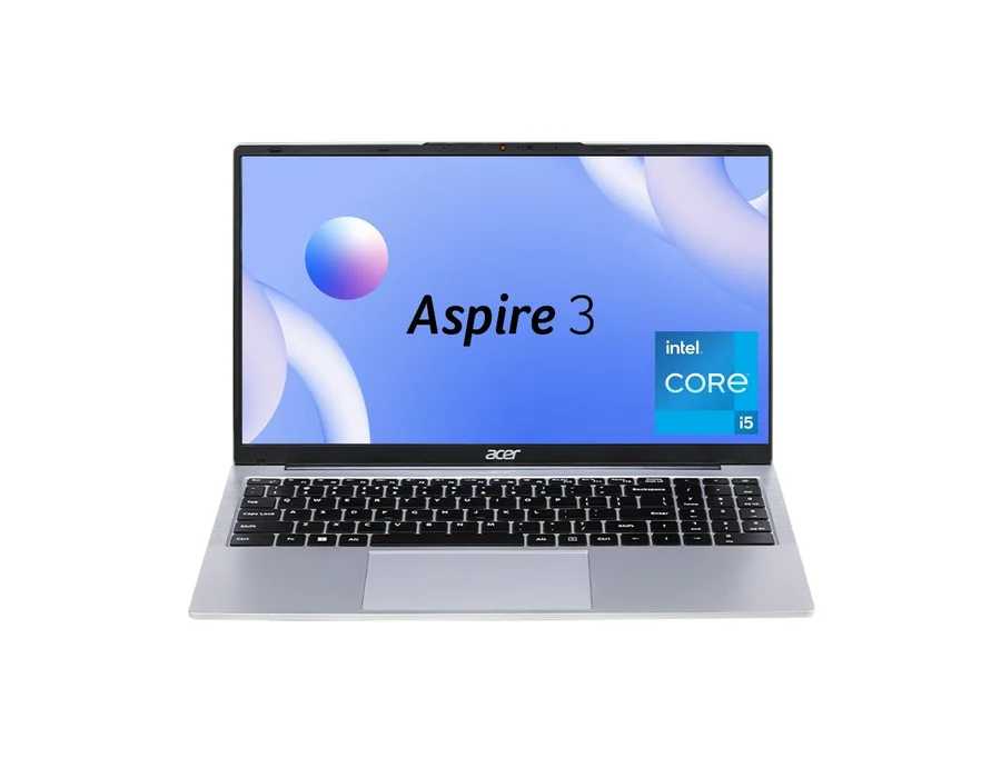 Acer Aspire 3, Intel Core i5-1334U processor, Windows 11 Home + MS Office, 8 GB RAM, 512 GB SSD, 15.6" (39.62 cm) display, Silver, A325-53, 1.7 kg Thin and Light Laptop