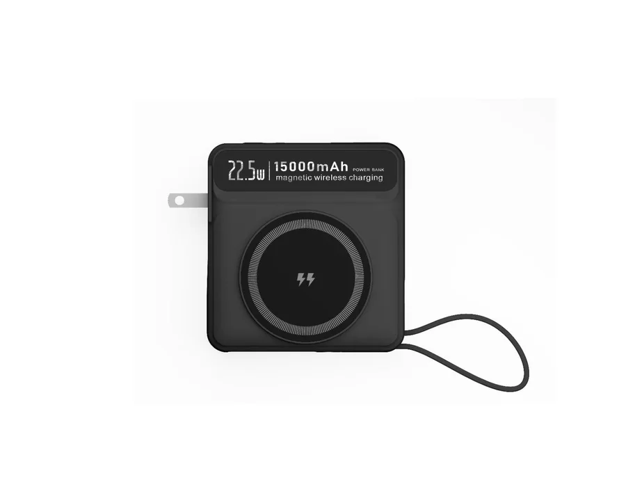 Acer Charge Hub 22.5 Magnetic Travel Charger Power Bank 15000mAh | 22.5W PD Fast Charging | 15W Magnetic Wireless Charging | Built-in Type-C & Lightning Cable | Type – ZC.A01SI.3GX