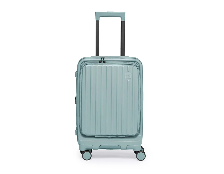 Acer Barcelona, 20 inch/ 53.5 cm, Carry on Luggage , 8 Wheels, 360 degree spin, capacity with expansion upto 45 liters, TSA lock, Top Open, Quick access compartment, Aqua Blue