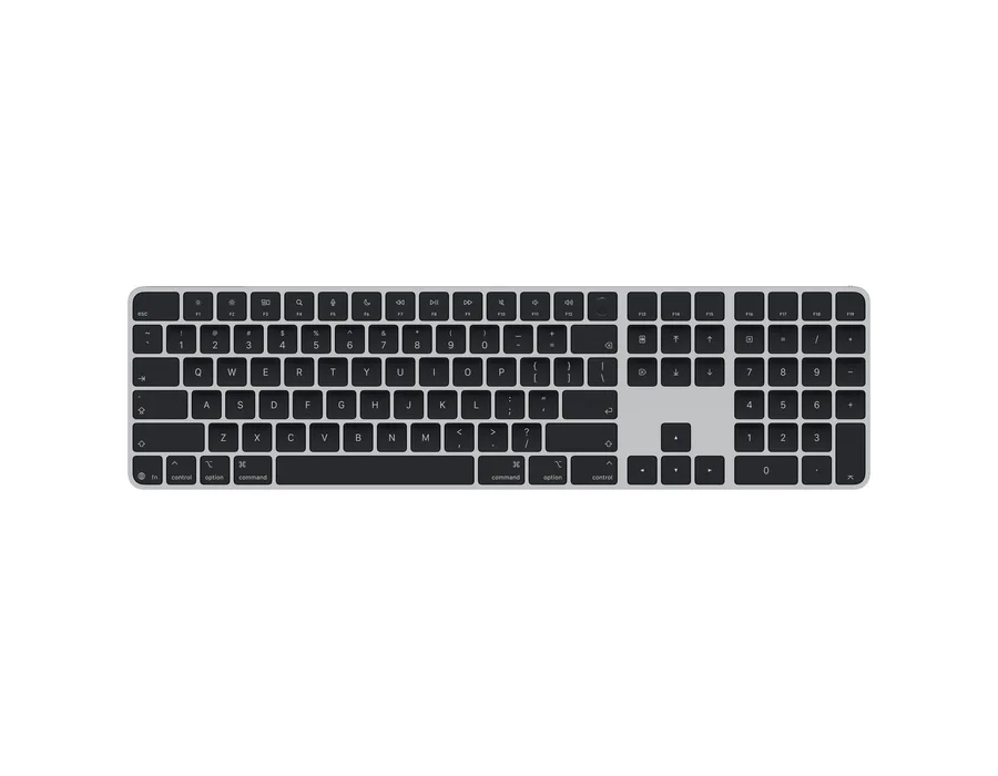 Apple Magic Keyboard with Touch ID and Numeric Keypad for Mac models with Apple silicon (USB–C) - Black Keys