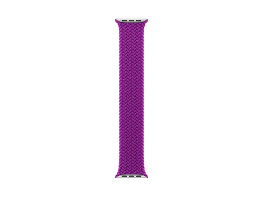 Apple 46mm Magenta Braided Solo Loop - Size 6