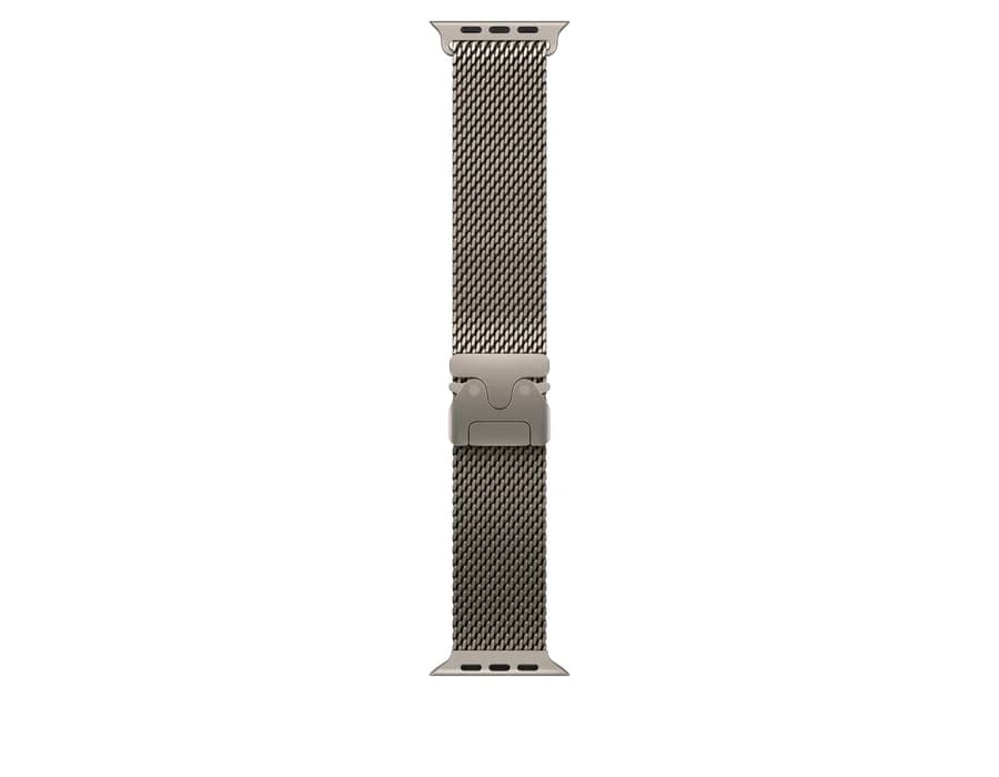 Apple 49mm Natural Titanium Milanese Loop - Medium