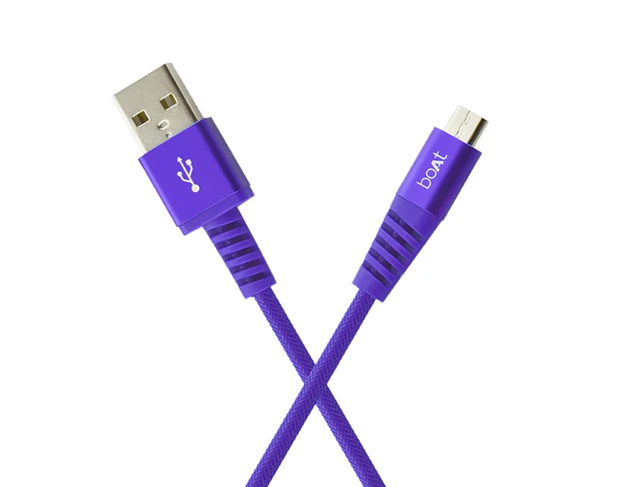 boAt Rugged V3 Micro USB 1.5 Meter — Purple