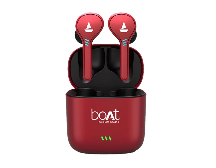 boAt Airdopes 433 — Indianred