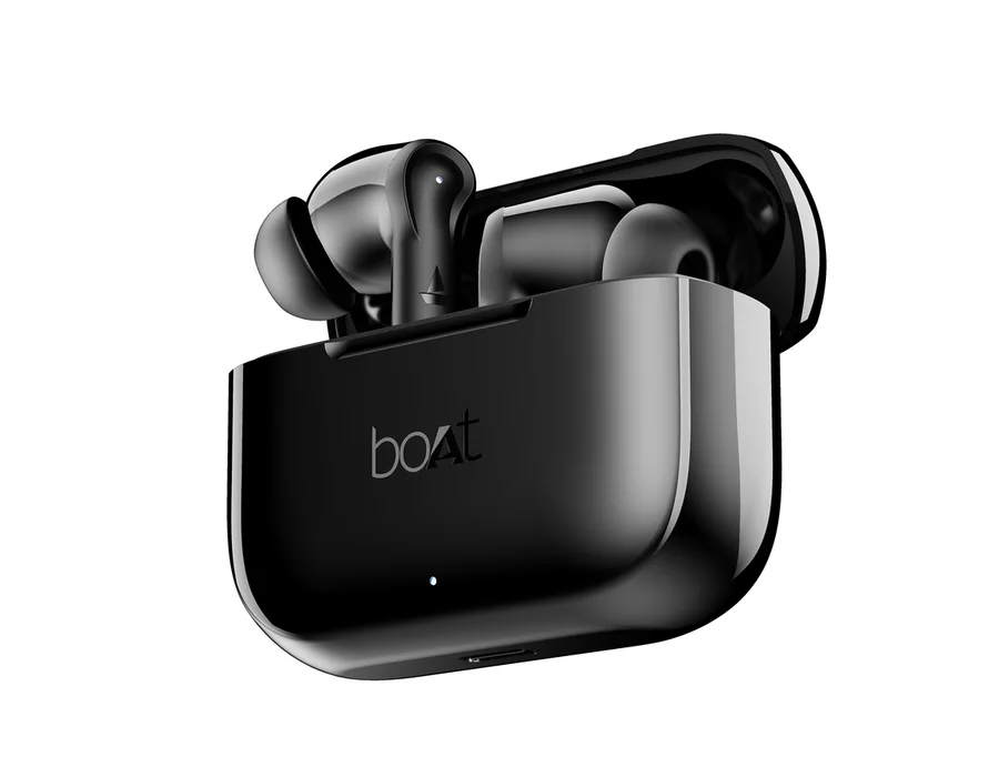 boAt Airdopes 161 (Metallic) — Carbon Black