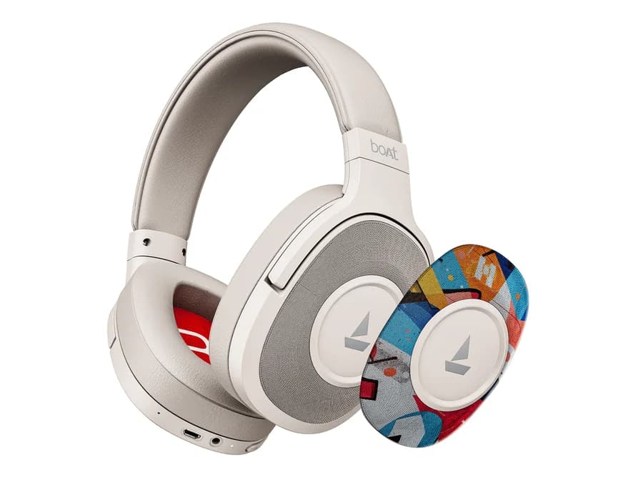 boAt Rockerz Plus 550 — White Prism