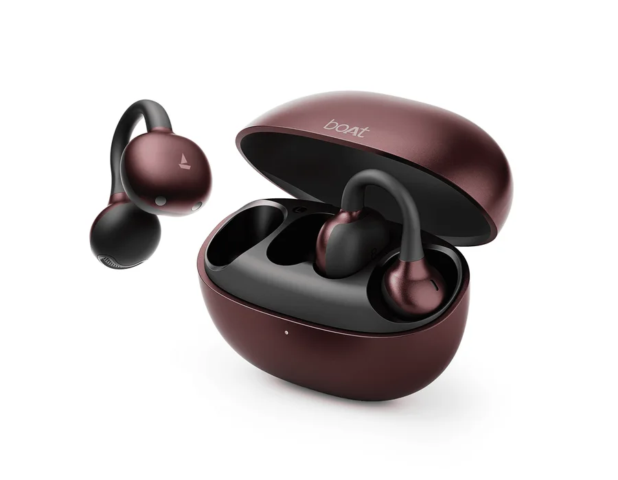 boAt Airdopes ProClip — Velvet Wine