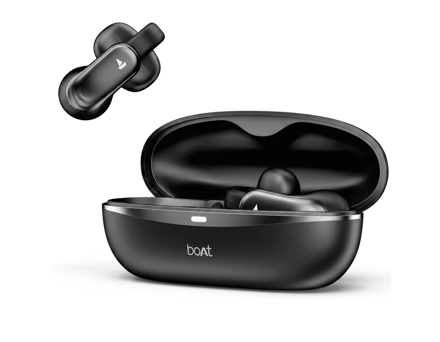 boAt Airdopes Clip — Noir Black