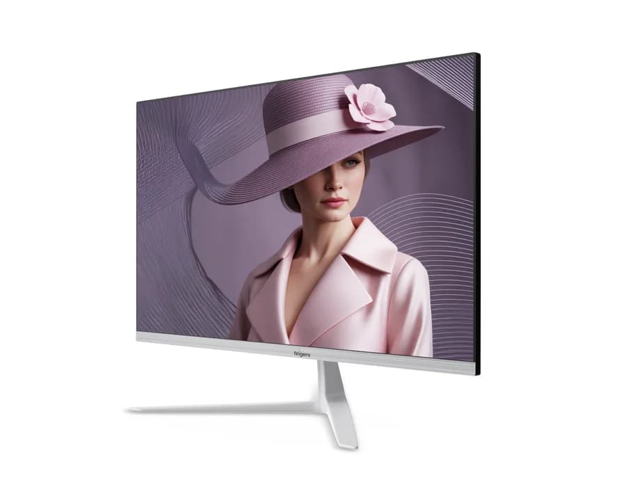 24" Monitor fingers 2400 stunning white