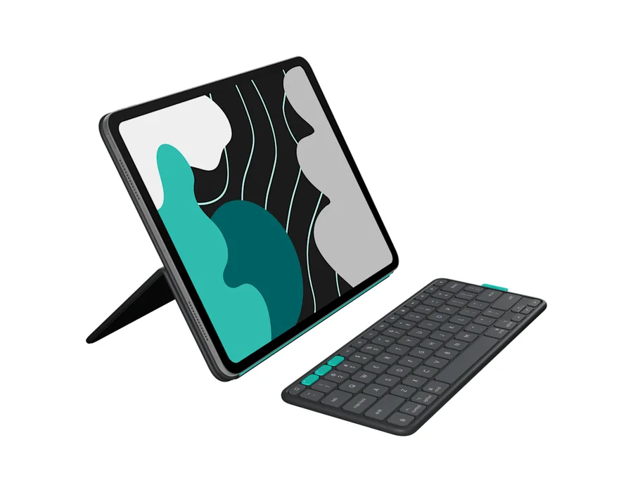 Logitech Flip Folio for iPad Pro and iPad Air - Graphite - English US (QWERTY)