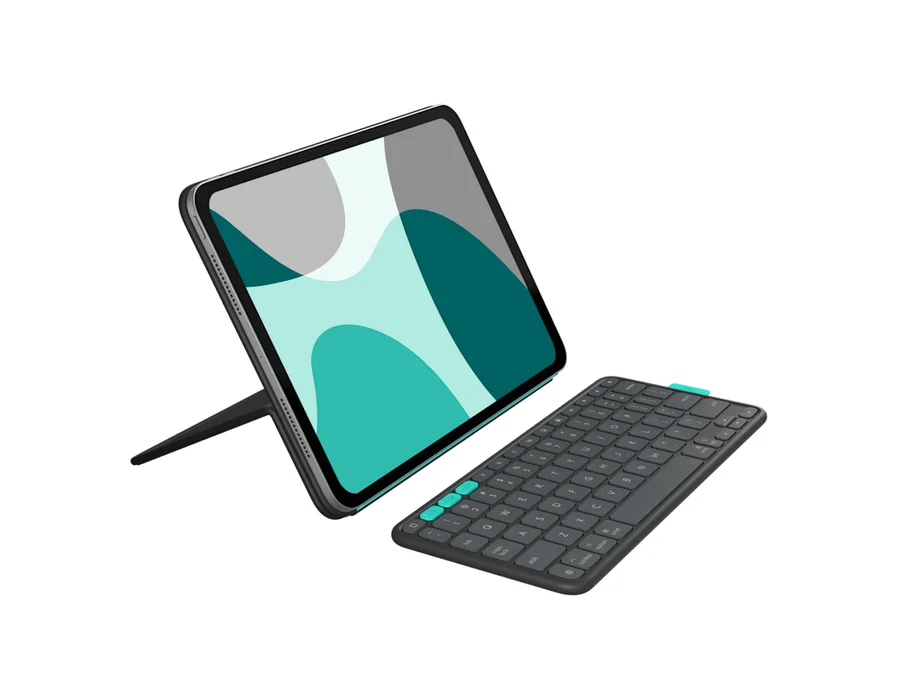 Logitech Flip Folio for iPad Pro and iPad Air - Graphite - English US (QWERTY)