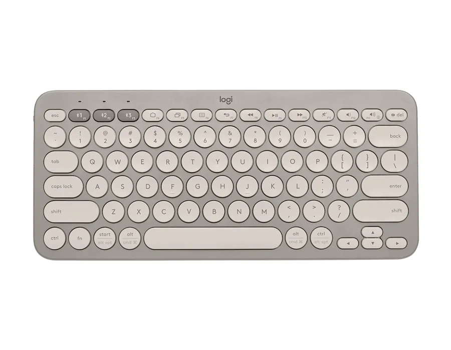 Logitech K380 Multi-Device Bluetooth Keyboard - Sand - English US (QWERTY)