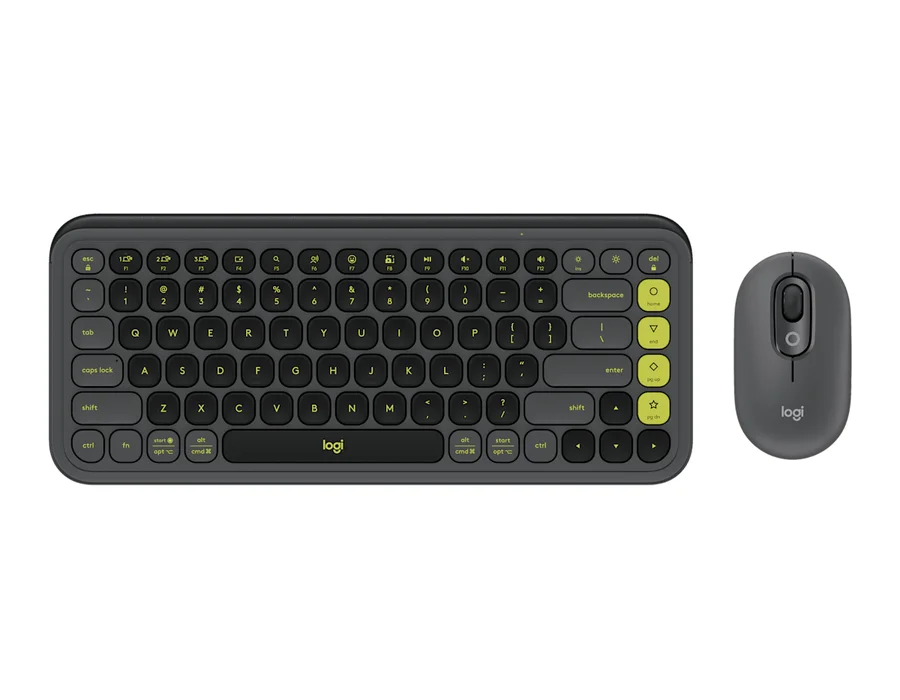Logitech POP Icon Combo - Graphite & Green - English US (QWERTY)