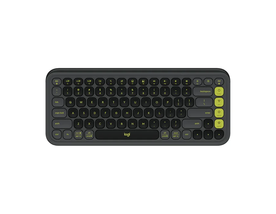 Logitech POP Icon Keys - Graphite & Green - English US (QWERTY)