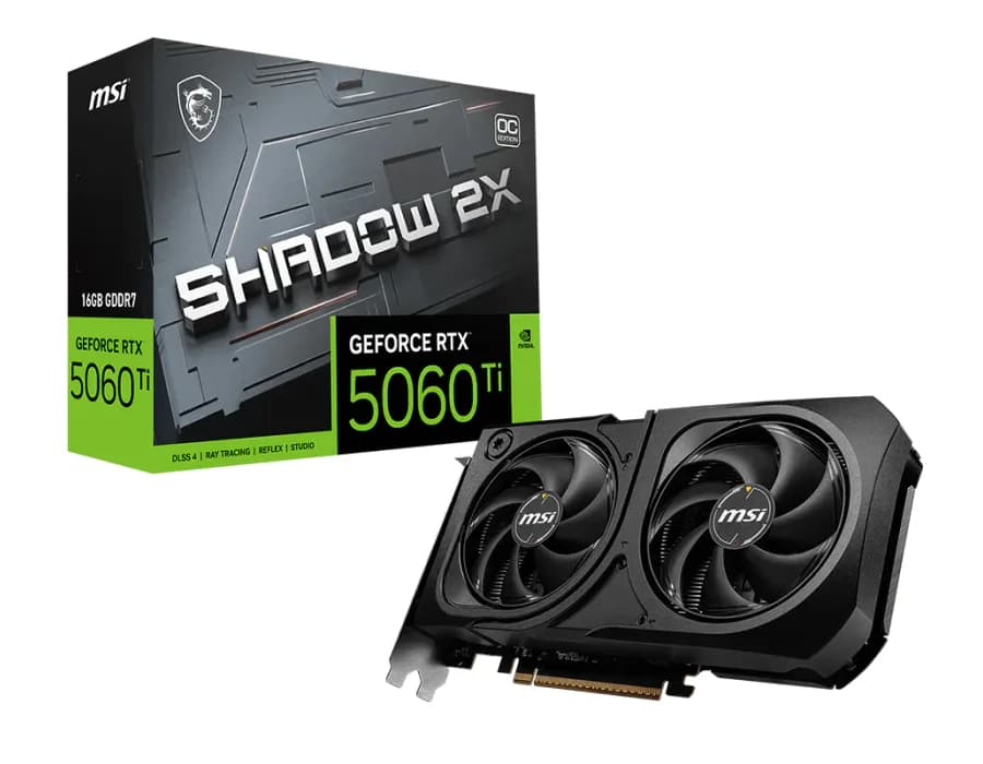 MSI GeForce RTX™ 5060 Ti 16G SHADOW 2X OC PLUS