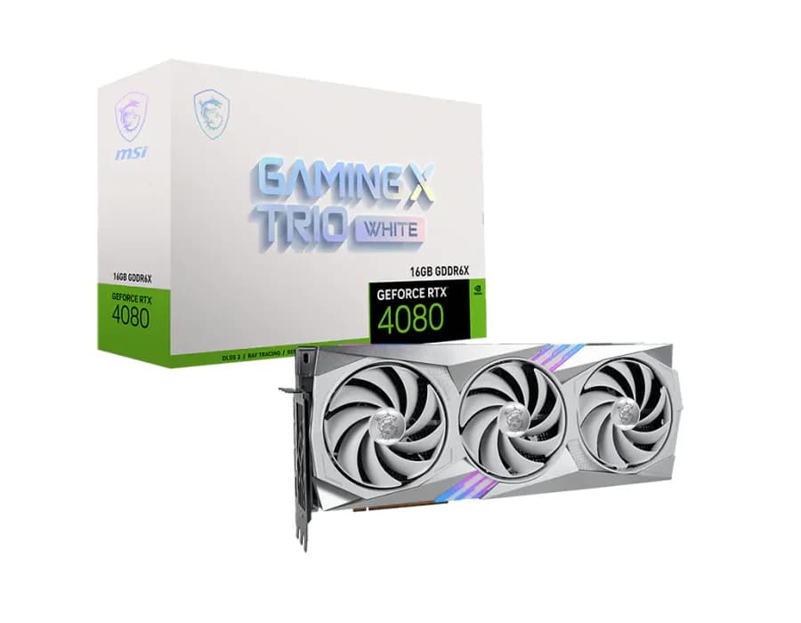 MSI GeForce RTX™ 4080 16GB GAMING X TRIO WHITE