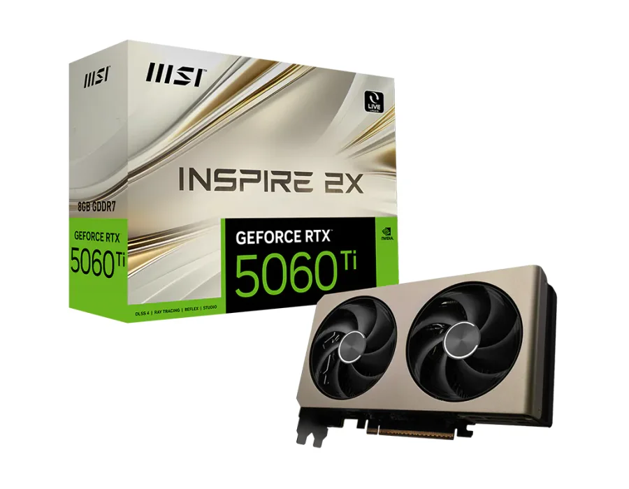 MSI GeForce RTX™ 5060 Ti 8G INSPIRE 2X