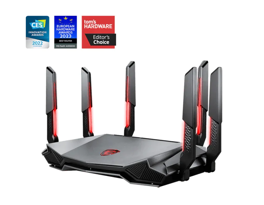 MSI RadiX AXE6600 WiFi 6E Tri-Band Gaming Router
