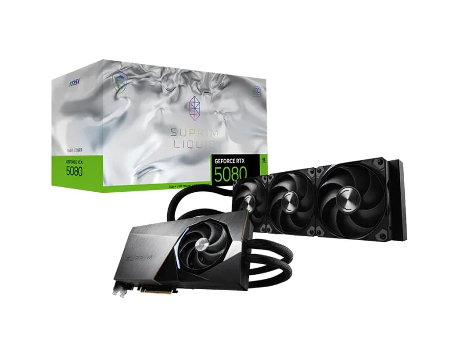 MSI GeForce RTX™ 5080 16G SUPRIM LIQUID SOC