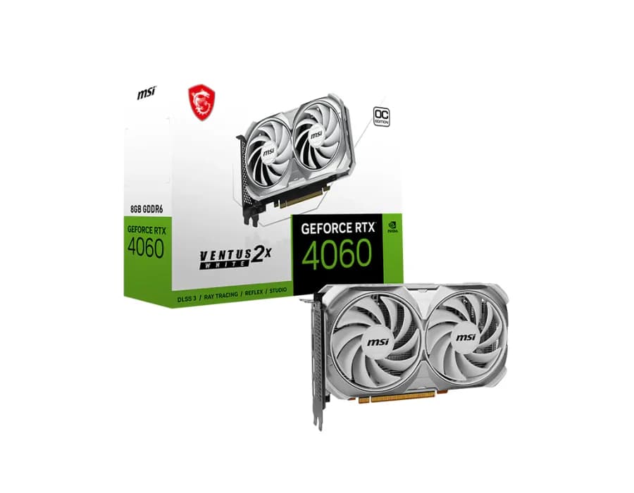 MSI GeForce RTX™ 4060 VENTUS 2X WHITE 8G OC
