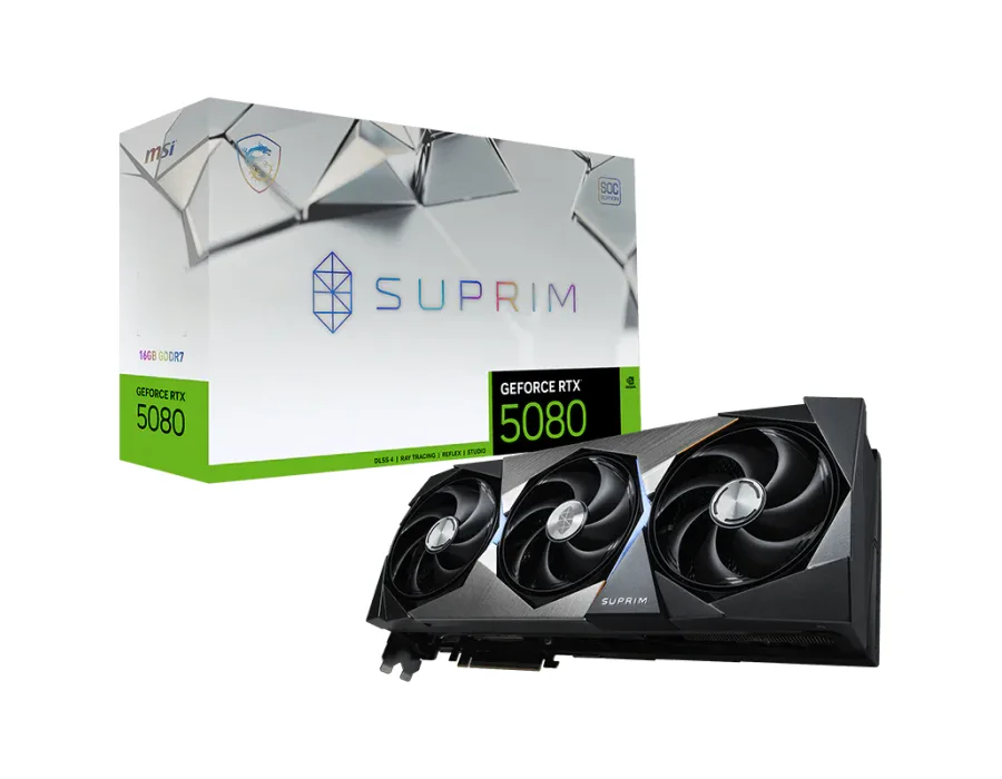 MSI GeForce RTX™ 5080 16G SUPRIM SOC