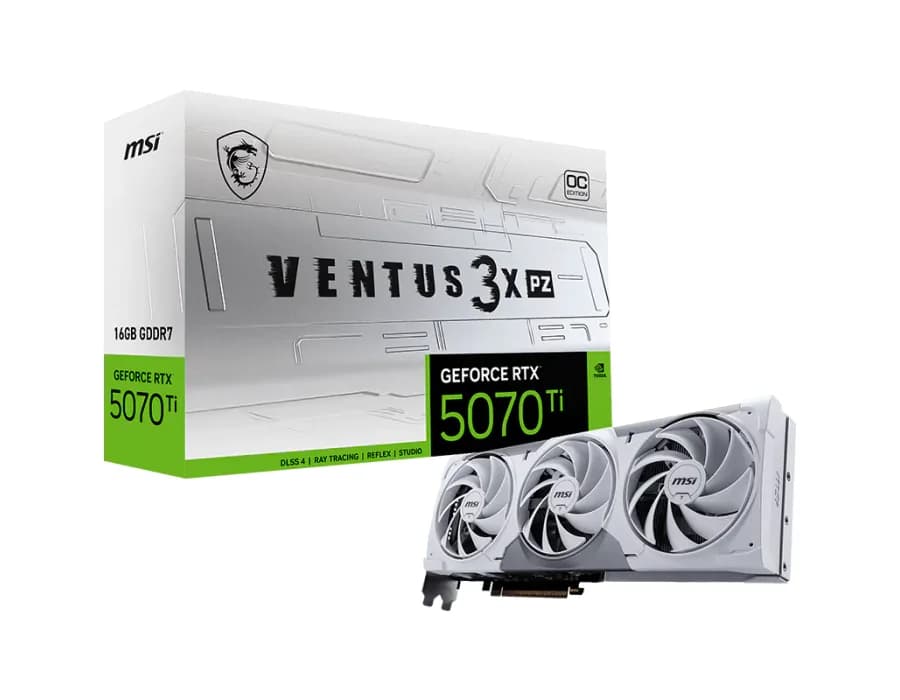 MSI GeForce RTX™ 5070 Ti 16G VENTUS 3X PZ OC