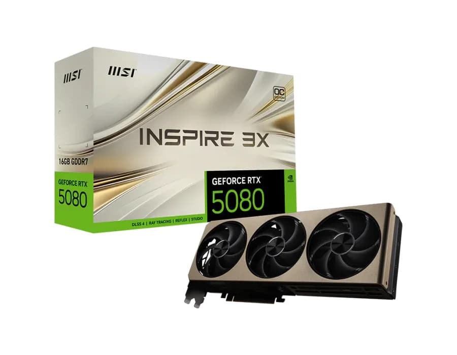 MSI GeForce RTX™ 5080 16G INSPIRE 3X OC