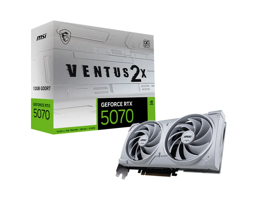 MSI GeForce RTX™ 5070 12G VENTUS 2X OC WHITE