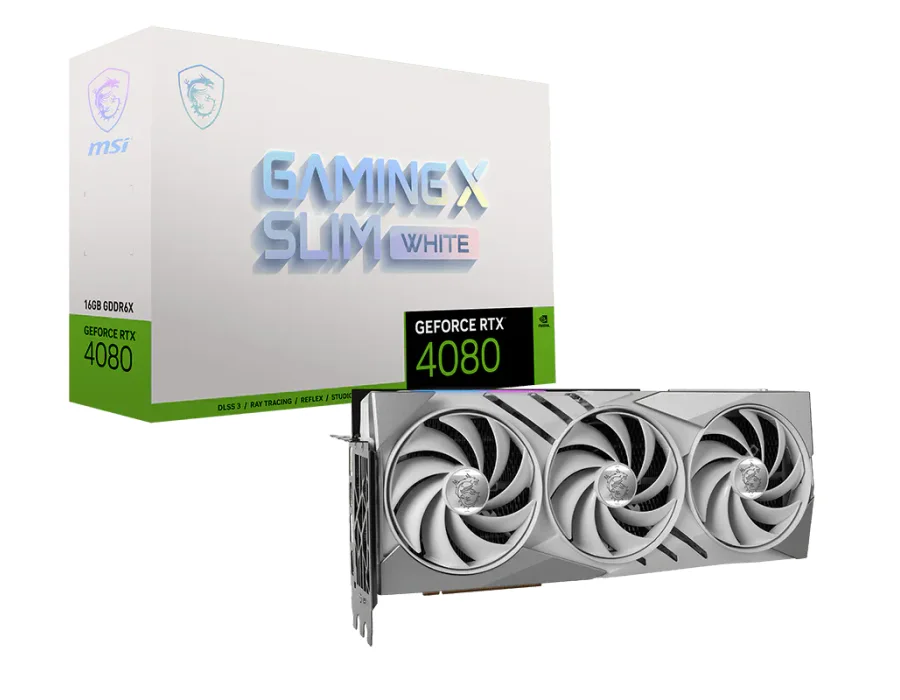 MSI GeForce RTX™ 4080 16GB GAMING X SLIM WHITE