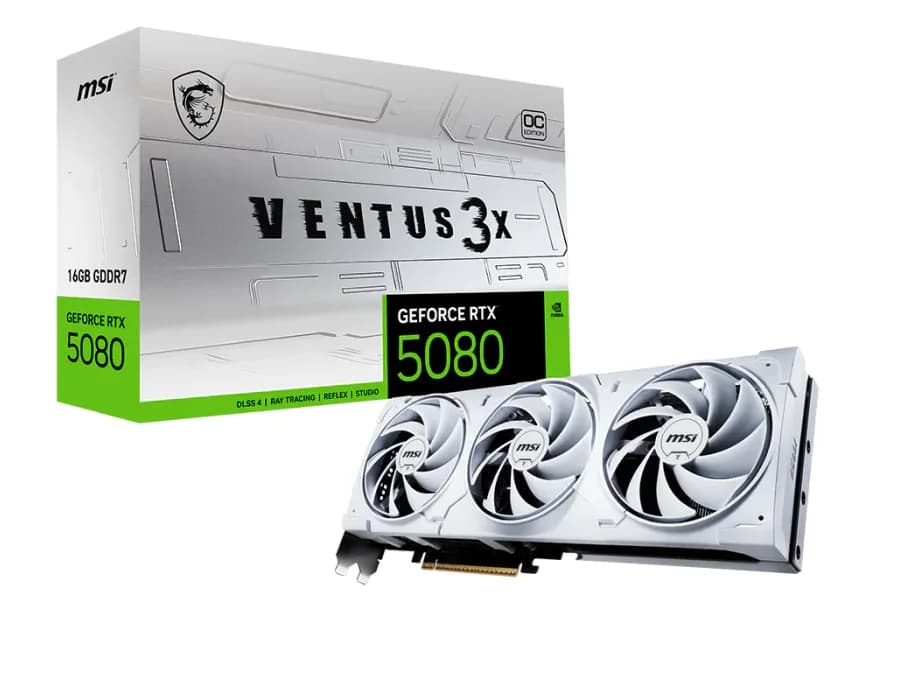 MSI GeForce RTX™ 5080 16G VENTUS 3X OC WHITE
