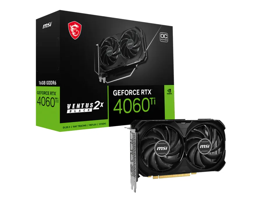 MSI GeForce RTX™ 4060 Ti VENTUS 2X BLACK 16G OC