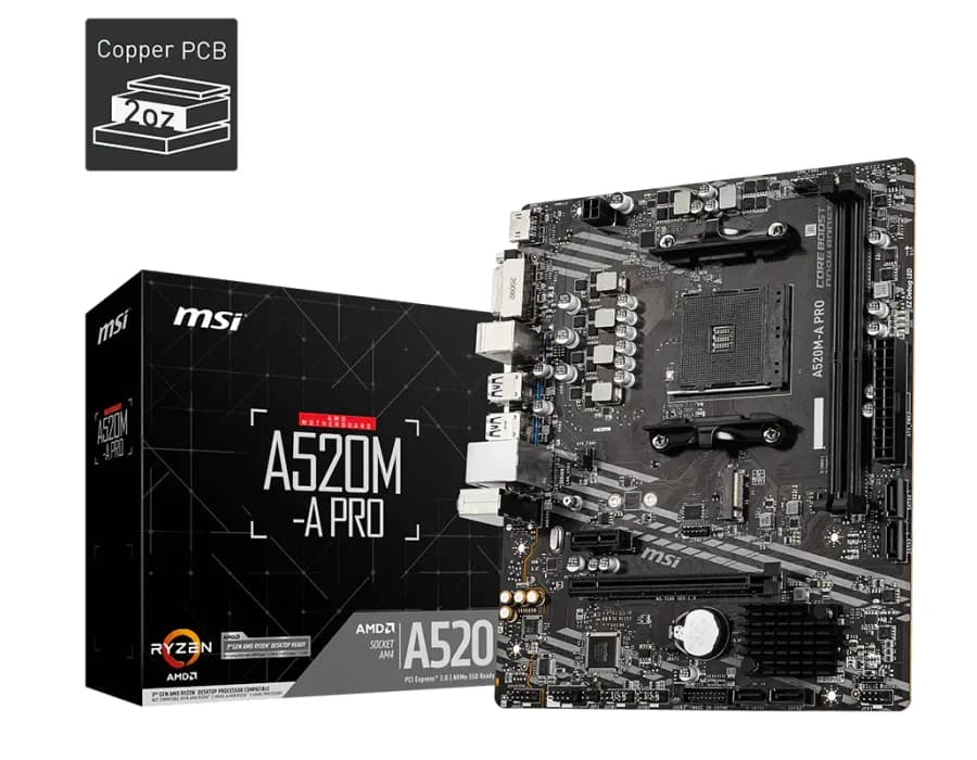 MSI AMD A520M-A Pro MOTHERBOARD
