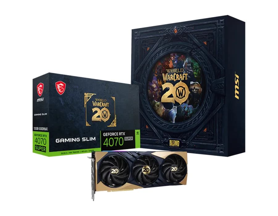 MSI GeForce RTX™ 4070 SUPER 12G GAMING SLIM World of Warcraft® EDITION
