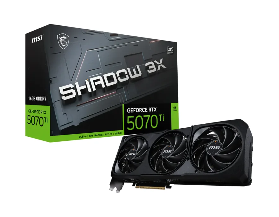 MSI GeForce RTX™ 5070 Ti 16G SHADOW 3X OC