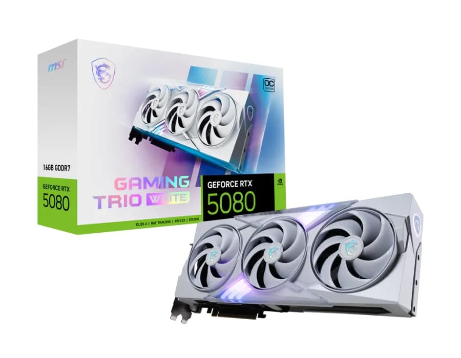 MSI GeForce RTX™ 5080 16G GAMING TRIO OC WHITE