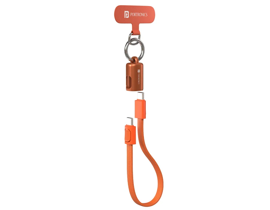 Portronics KeyLink C — Orange