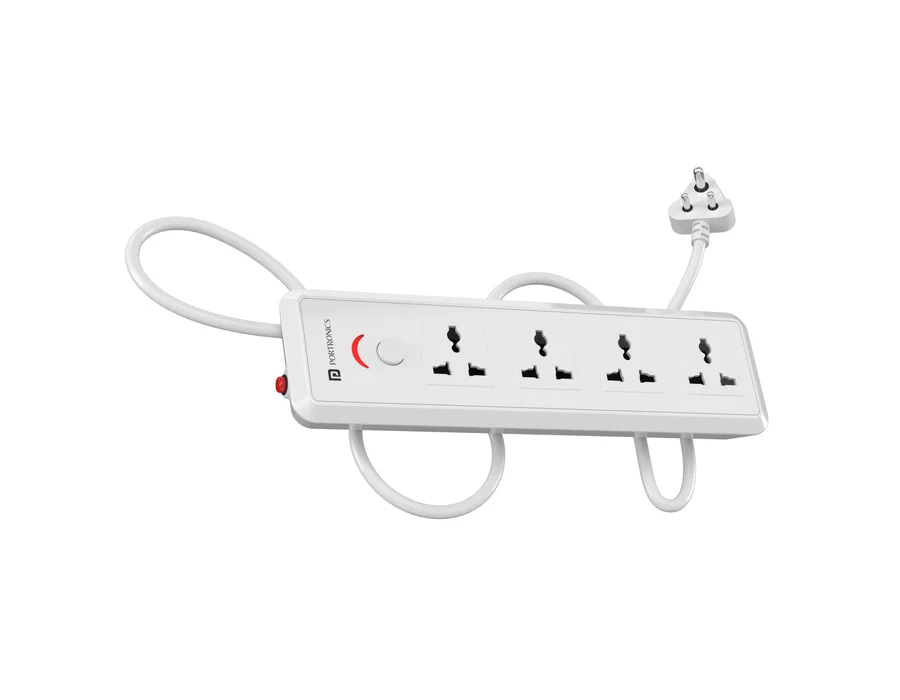 Portronics Power Plate 11 — White
