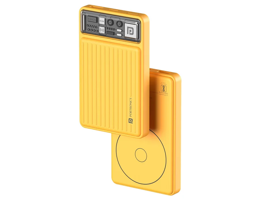 Portronics Luxcell Wireless Mini 10K — Yellow
