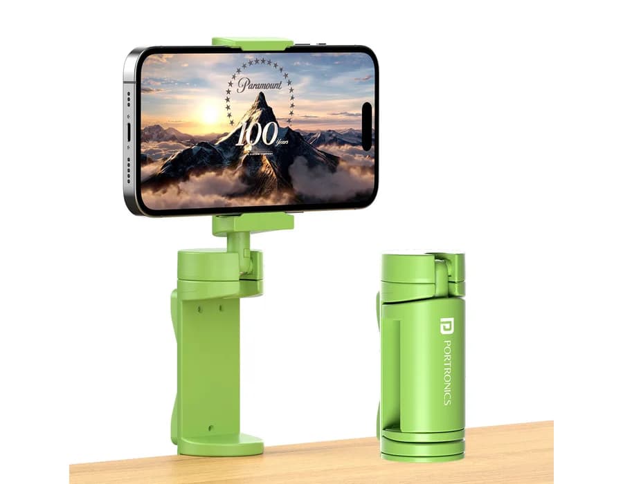 Portronics MoBot Clip — Green
