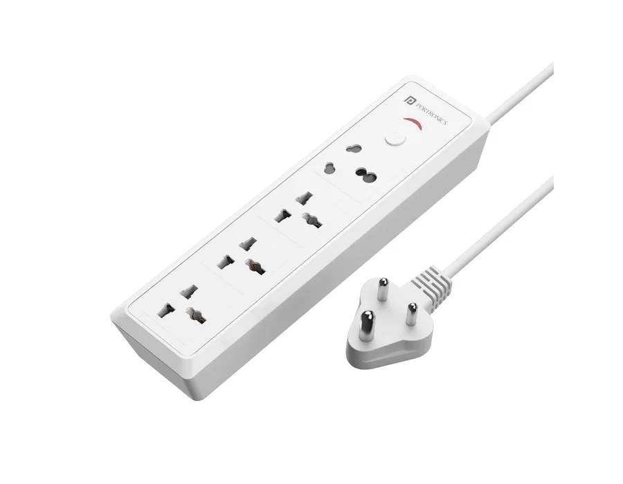 Portronics Power Plate 17 — White