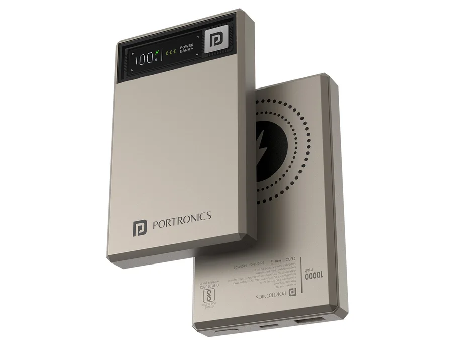 Portronics Luxcell MagClick 10K — Beige