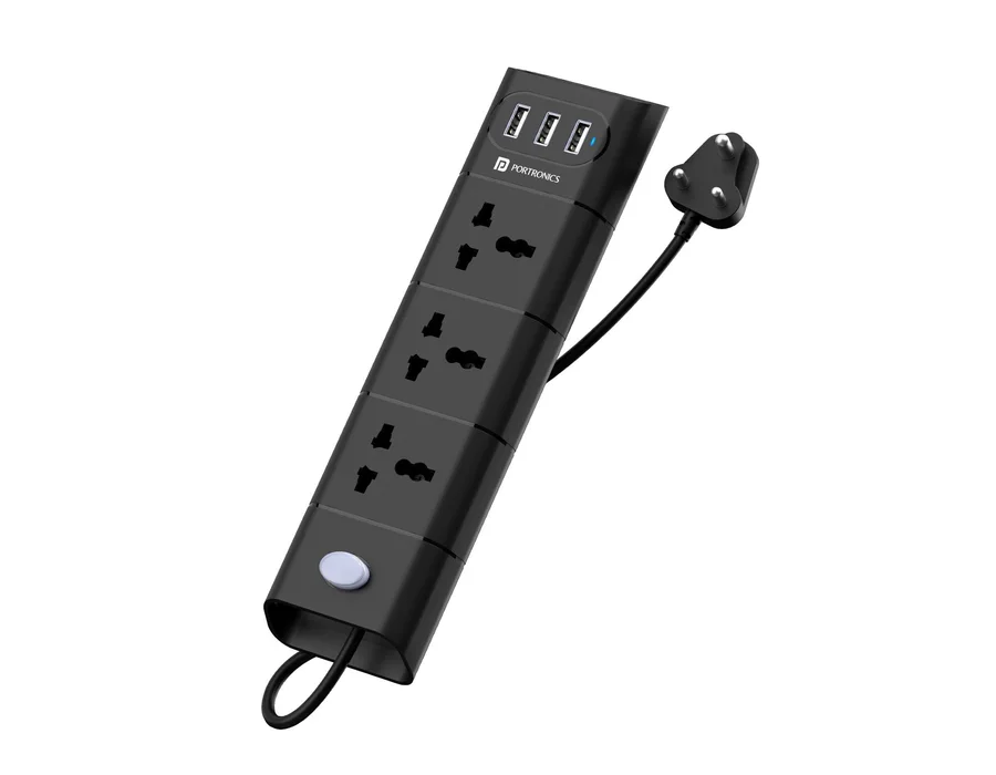 Portronics Power Plate II — Black