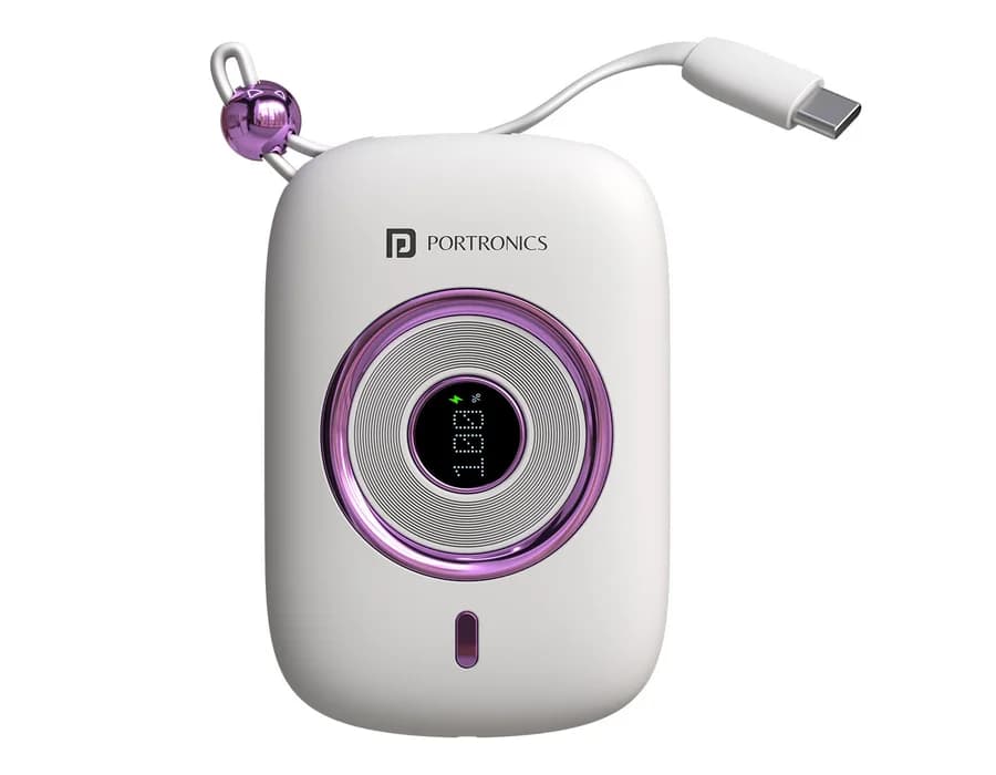 Portronics Power Shutter Pro — White