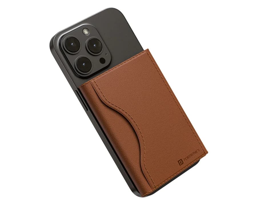 Portronics Wallet X — Brown