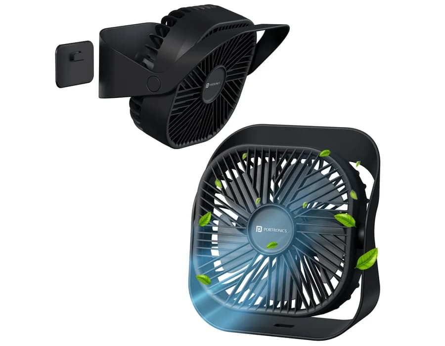 Portronics CoolCube Mini — Black