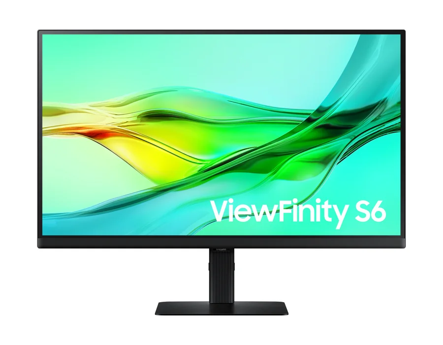 Samsung 68.47 cm (27) 2K QHD ViewFinity S6 Monitor with IPS panel, 100 Hz refresh rate, USB Type-C – Black – LS27D604UAWXXL