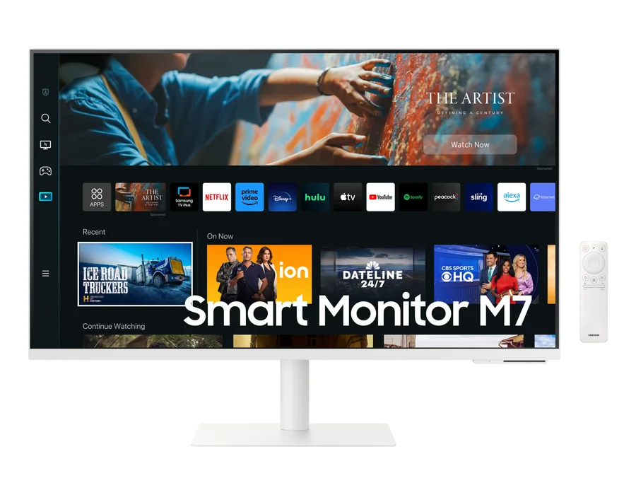 Samsung 80 cm (32) M7 4K UHD Smart Monitor with Smart TV Experience – White – LS32CM703UWXXL