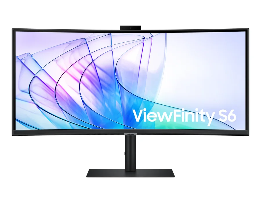 Samsung 86 cm (34) ViewFinity S6 S65VC Ultra WQHD Webcam Monitor – Black – LS34C650VAWXXL