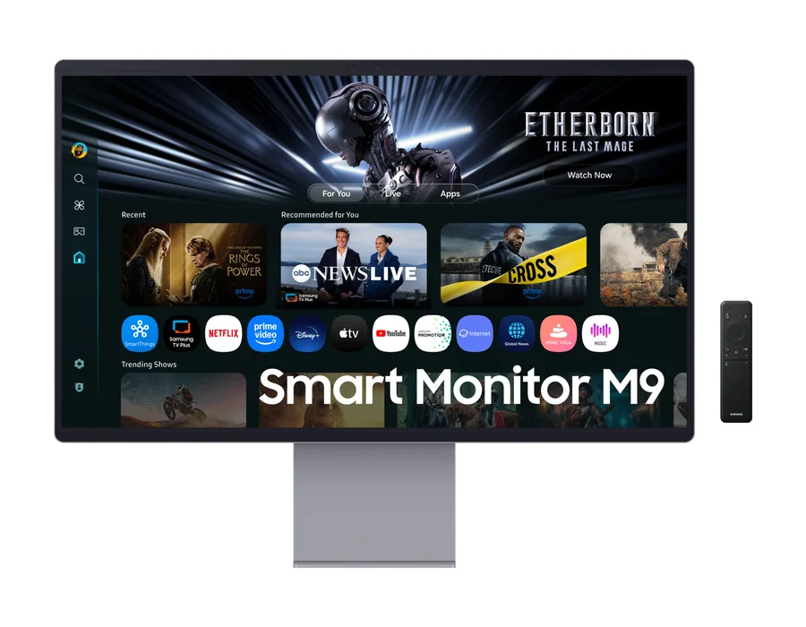 Samsung 80 cm (32) M9 UHD 4K OLED Smart Monitor featuring Smart TV experience with AI – Silver – LS32FM900SWXXL